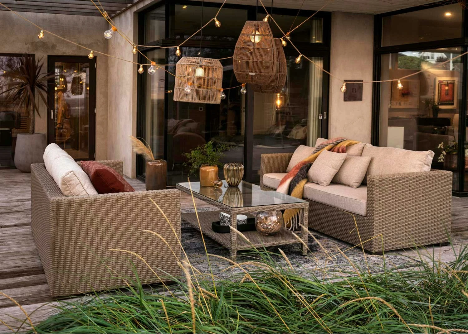 Brafab Funkia Kaffeetisch 90x90x50 Cm, Beige – Bild 2