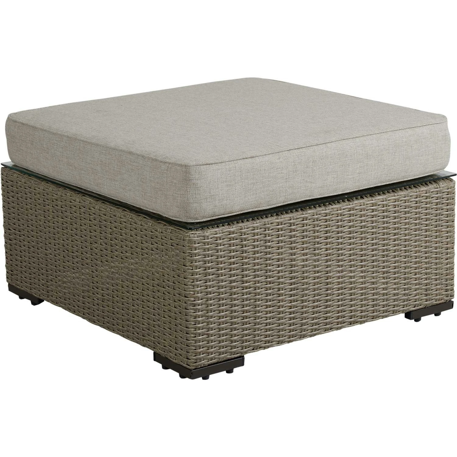 Brafab Funkia Pouf / Loungetisch 76x76x46 Cm, Beige/Sand