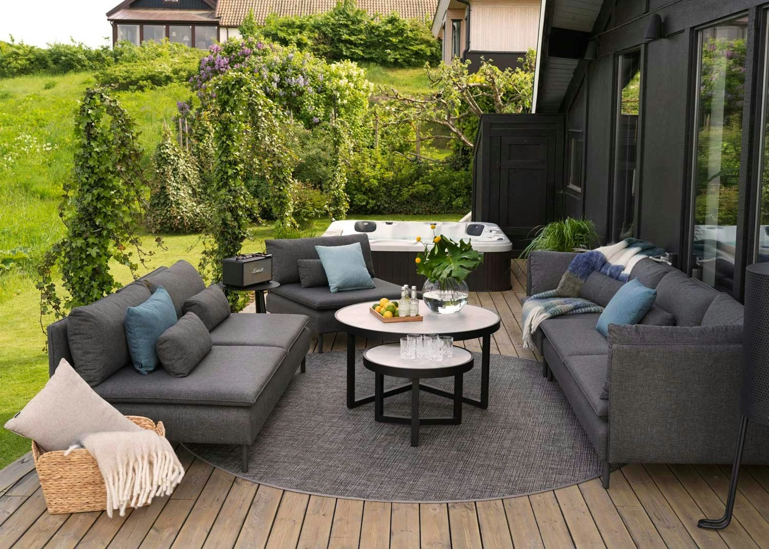 Brafab Itonda Kaffeetisch Schwarz/Sand, Ø60x40 Cm – Bild 4