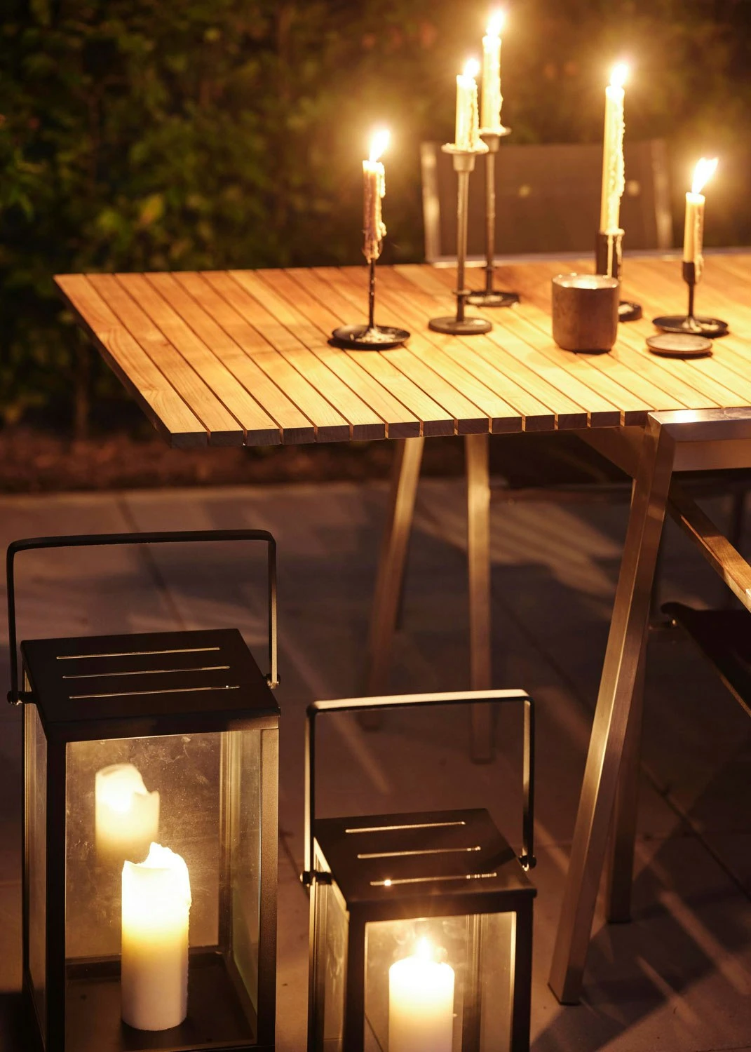 Brafab Naos Esstisch 100x220-320 Cm, Edelstahl/Teak – Bild 6