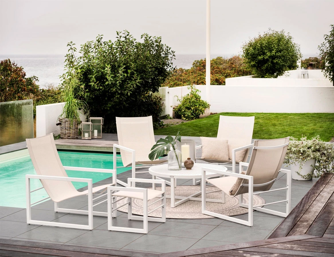 Brafab Vevi Sessel Aluminium , Weiß – Bild 5