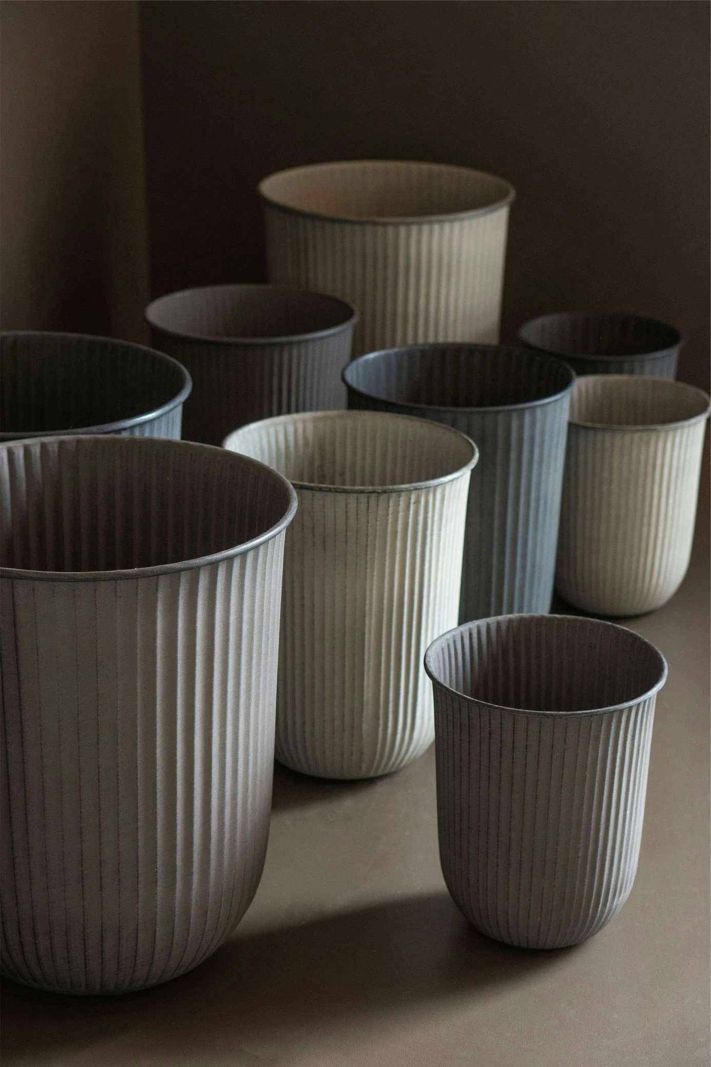 DBKD Out Stripe Topf 3-er Set, Hellgrau – Bild 2
