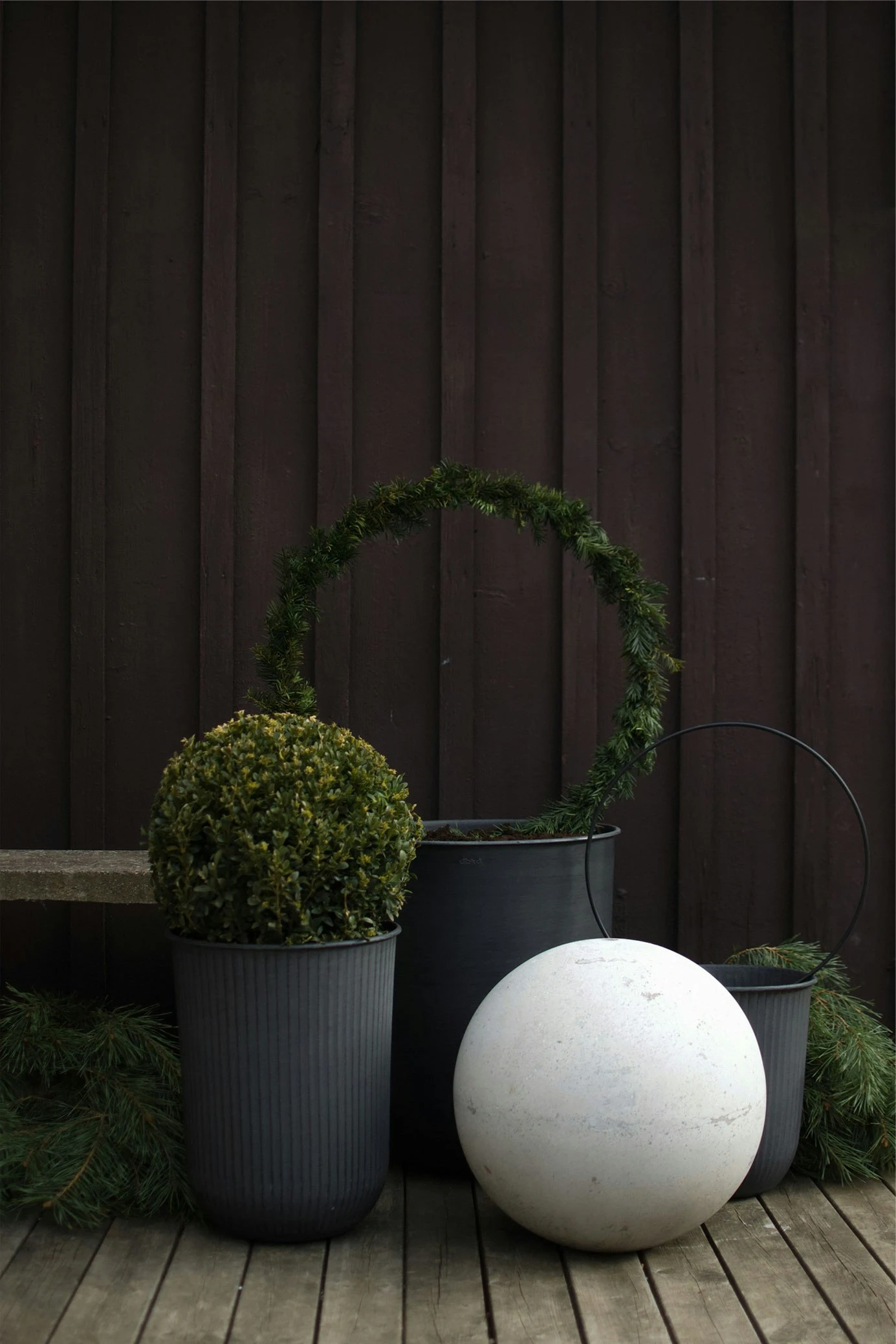 DBKD Out Stripe Topf 3-er Set, Hellgrau – Bild 3