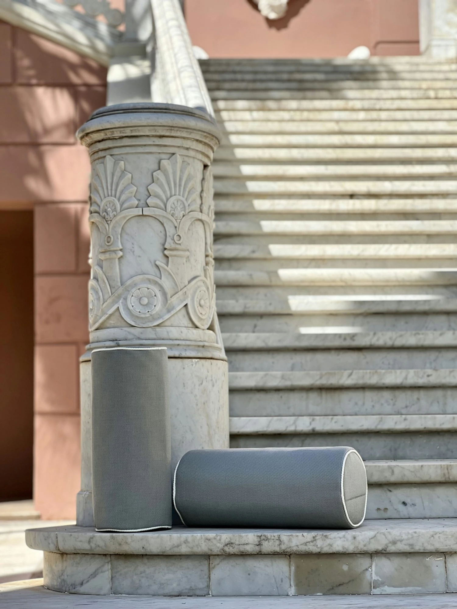 Plain Kissen 17x45 Cm, Grau – Bild 3