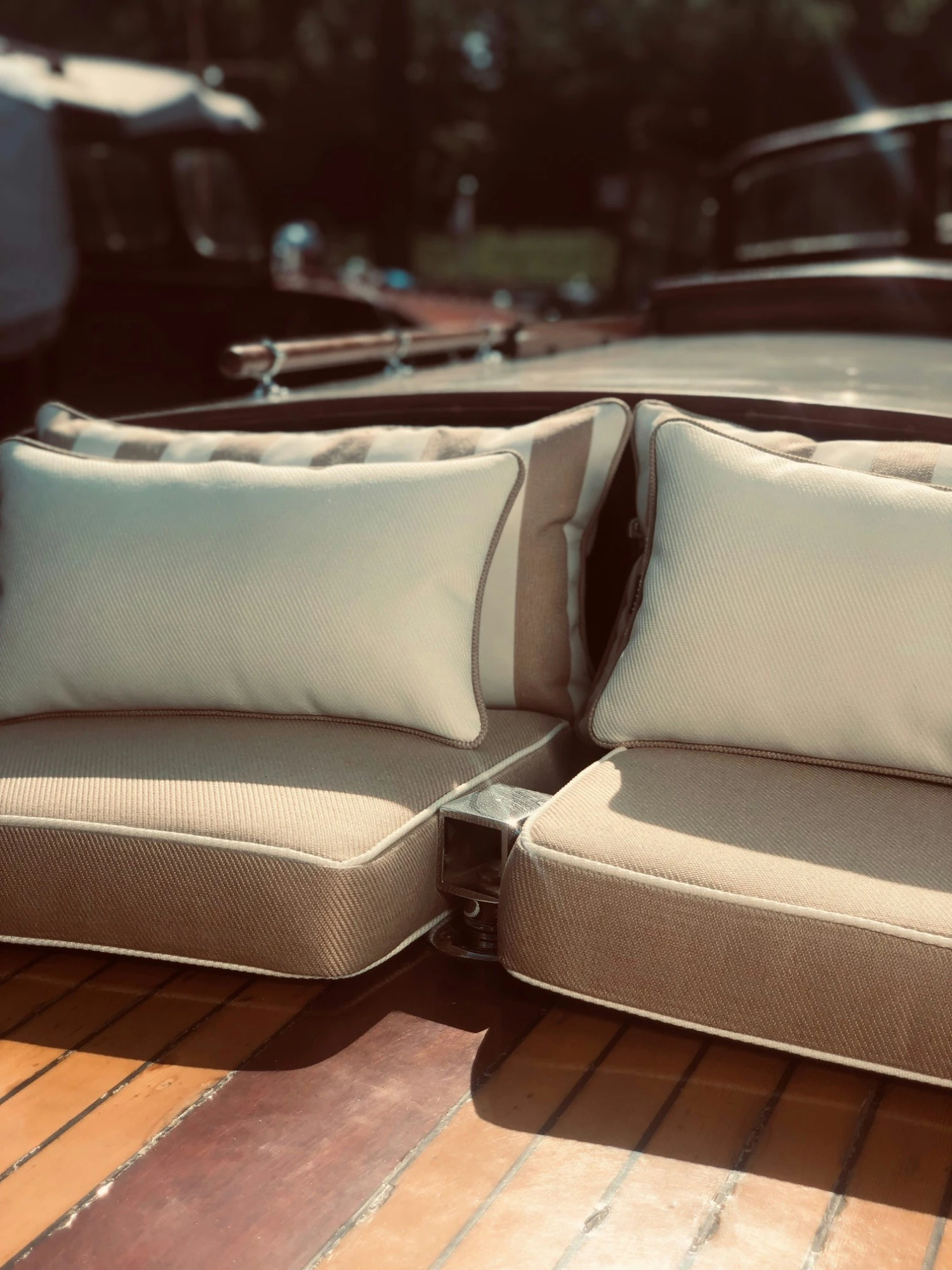 Plain Kissen 45x45 Cm, Beige – Bild 2