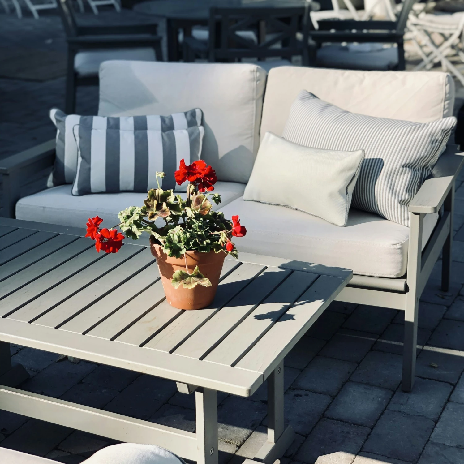 Wide Stripe Kissen 25x45 Cm, Grau – Bild 3