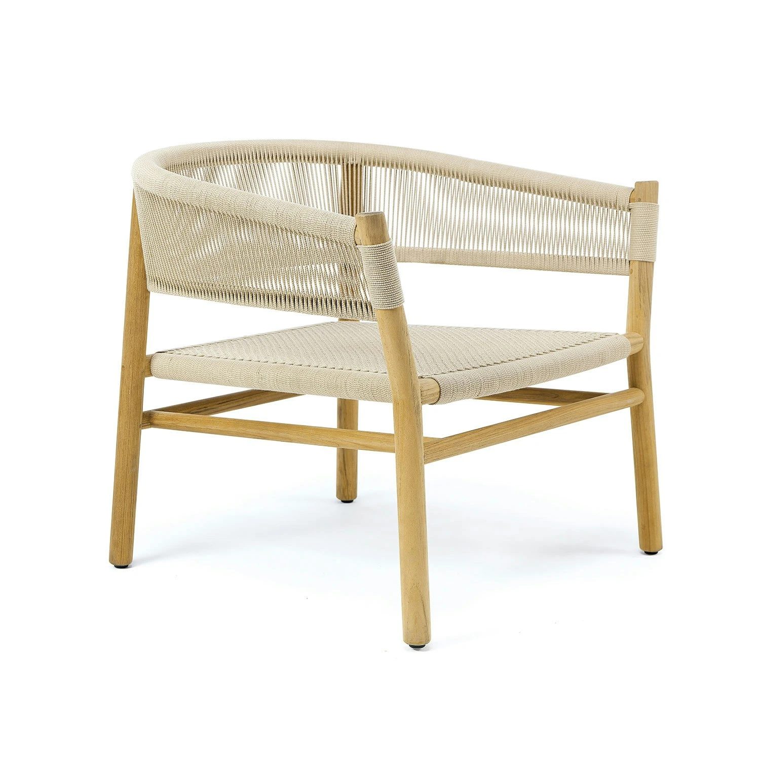 Kilt Lounge Lehnstuhl, Pickled Teak / Dunkelgrau – Bild 2