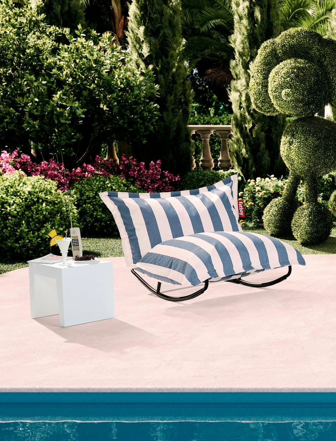 Fatboy Rock 'n Roll Rocking Chair With Bean Bag, Mist – Bild 3