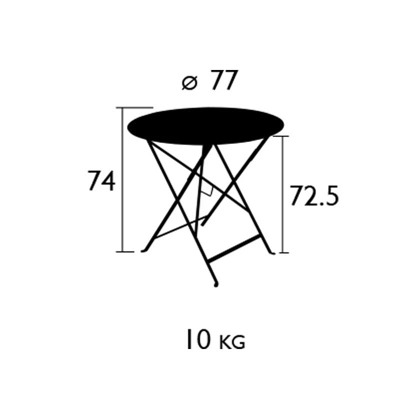 Floréal Tisch, Ø77 Cm/ Red Ochre – Bild 4