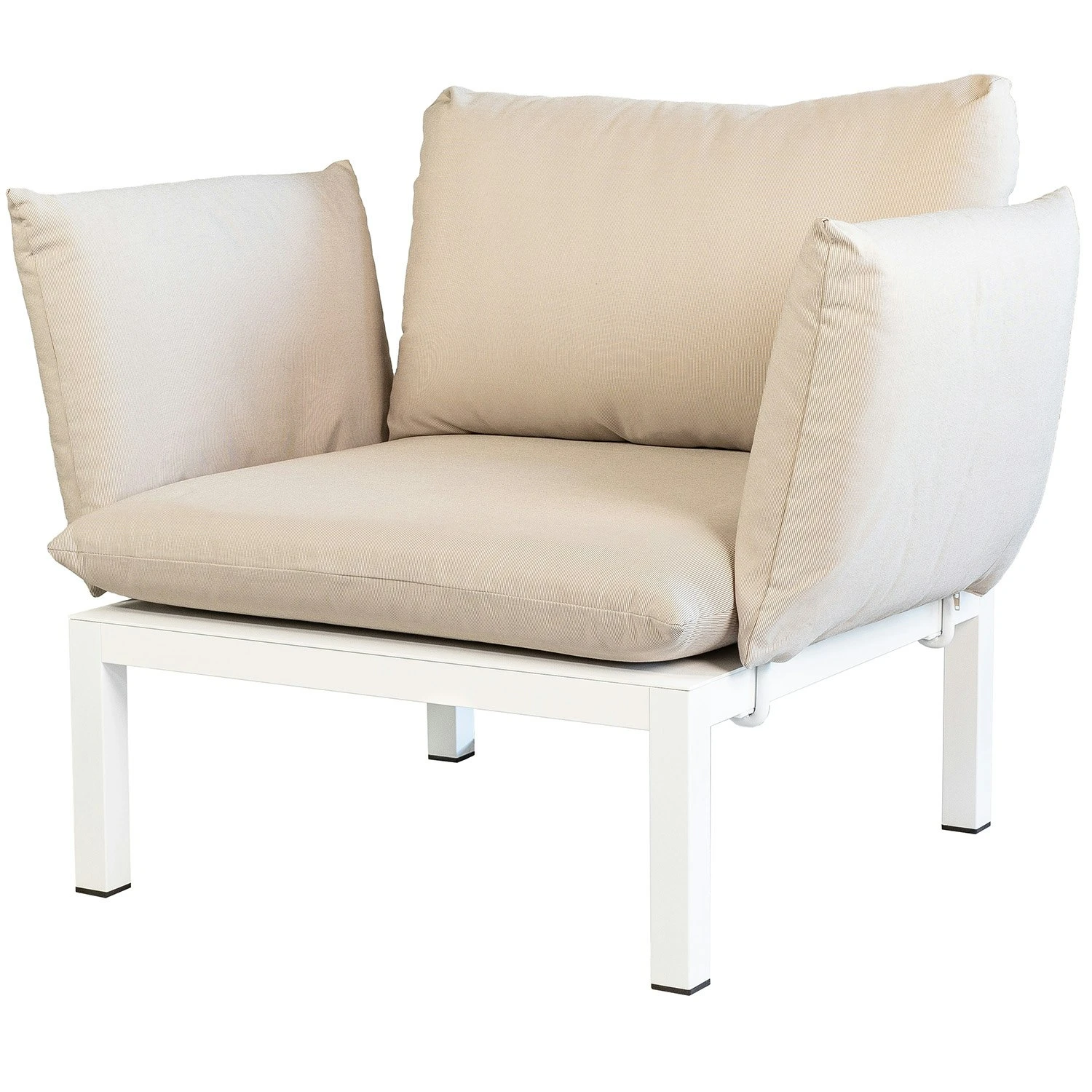 FIAM Domino Sessel, Beige/Weiß