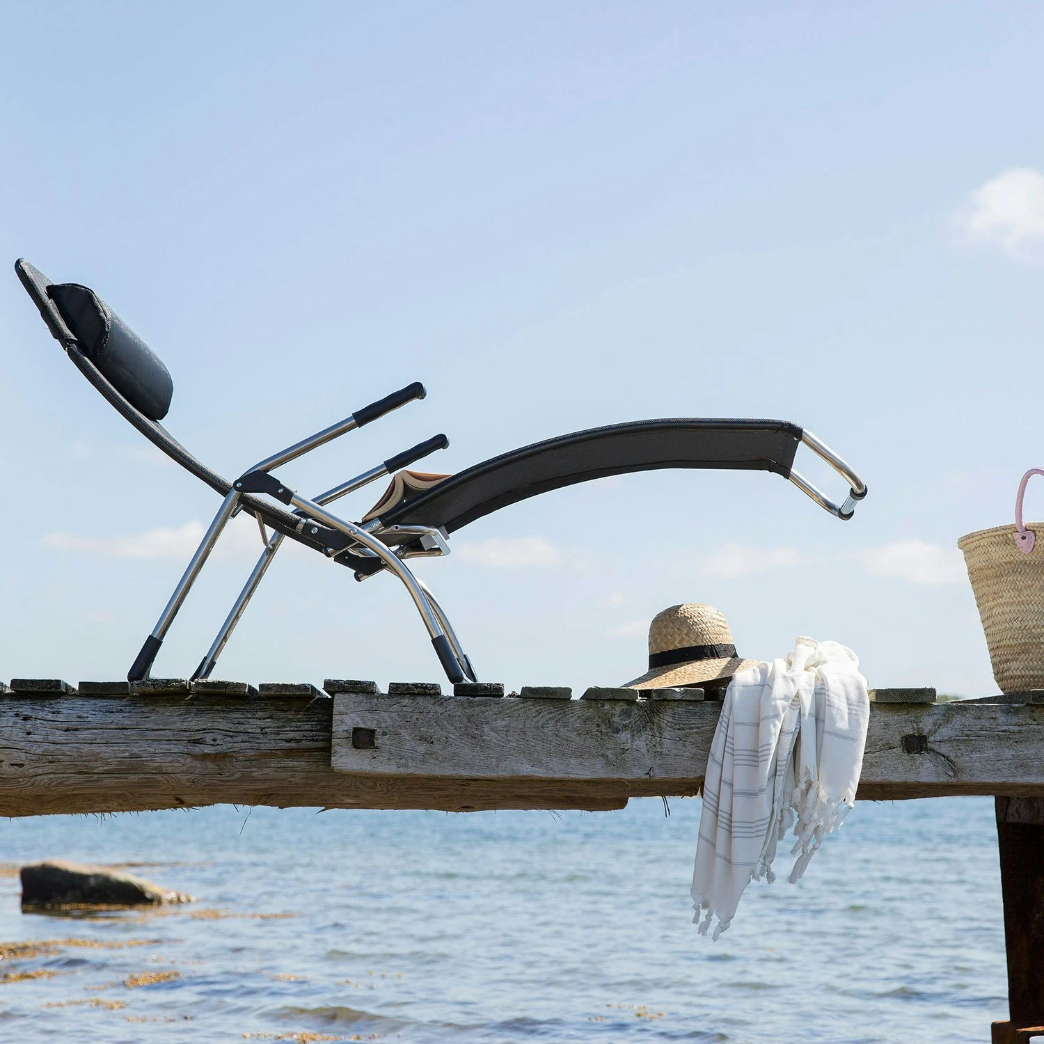 FIAM Samba Sonnenliege, Schwarz – Bild 2