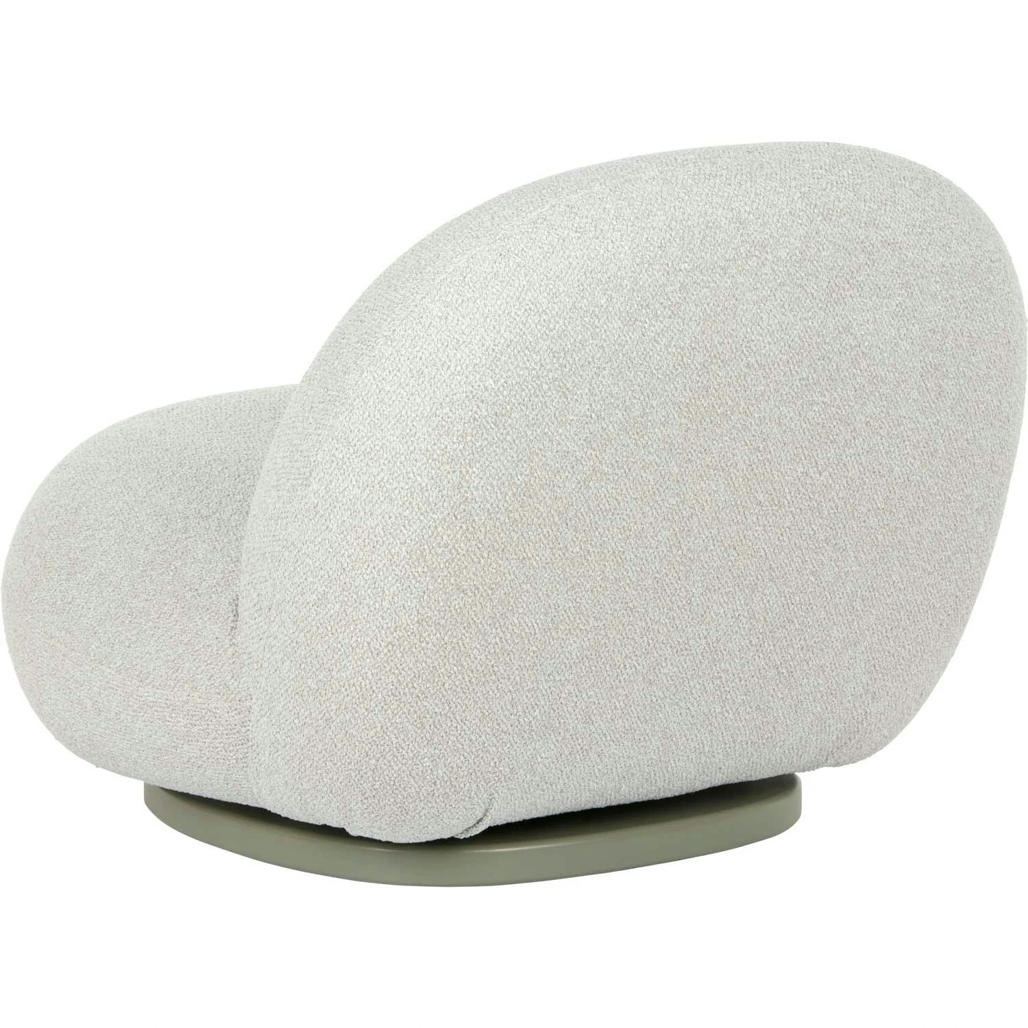 Gubi Pacha Outdoor Loungesessel, Dedar Libera 003, Moosgrüner Fuß – Bild 3