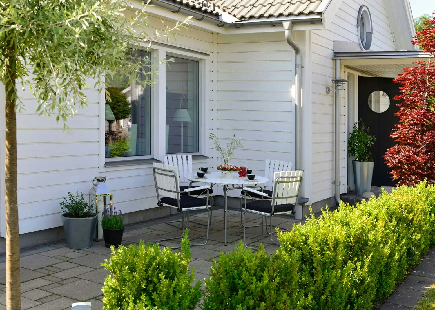 Sandhamn Stühle 4-er Set, Weiß – Bild 3