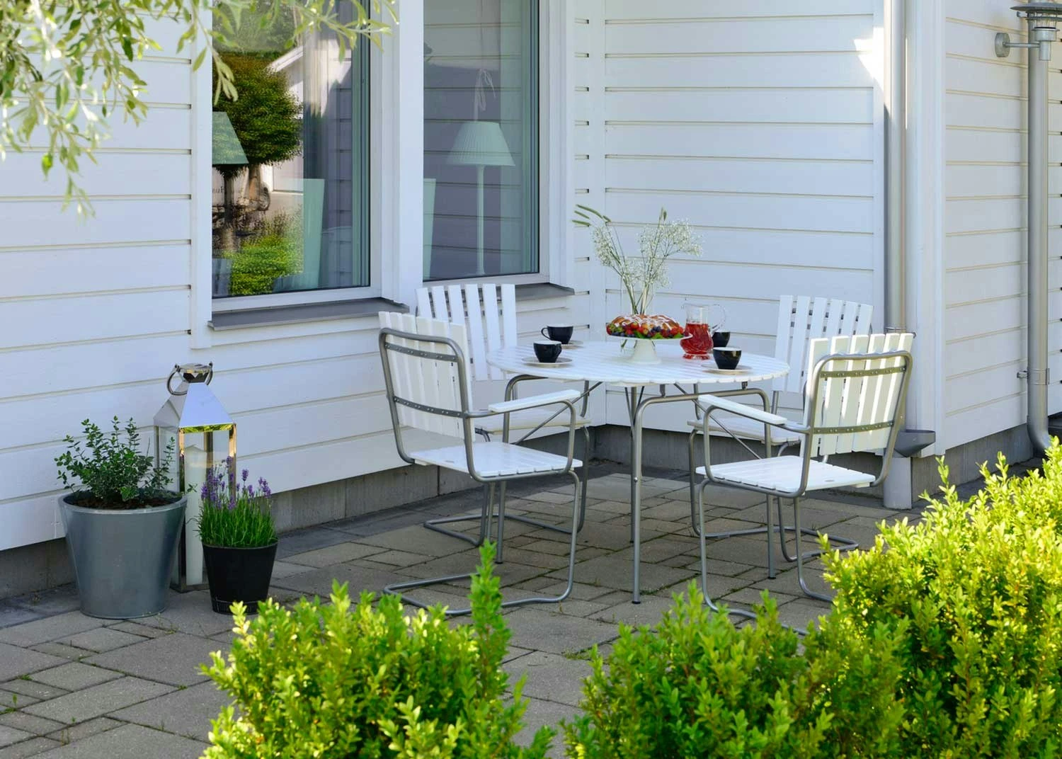 Sandhamn Stühle 4-er Set, Weiß – Bild 5