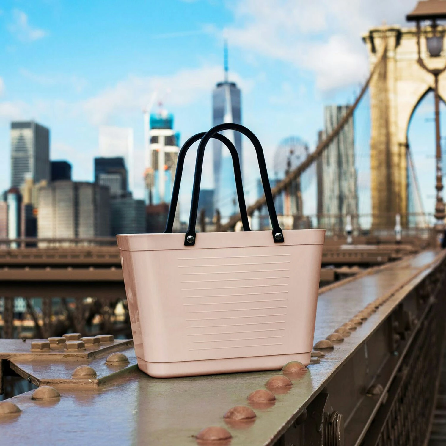 Hinza Tasche Klein Green Plastic, Nougat – Bild 2