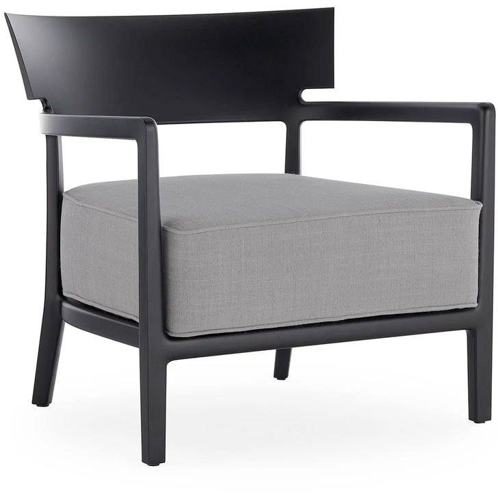 Kartell Cara Mat Sessel Im Freien Nutzbar, Schwarz / Grau