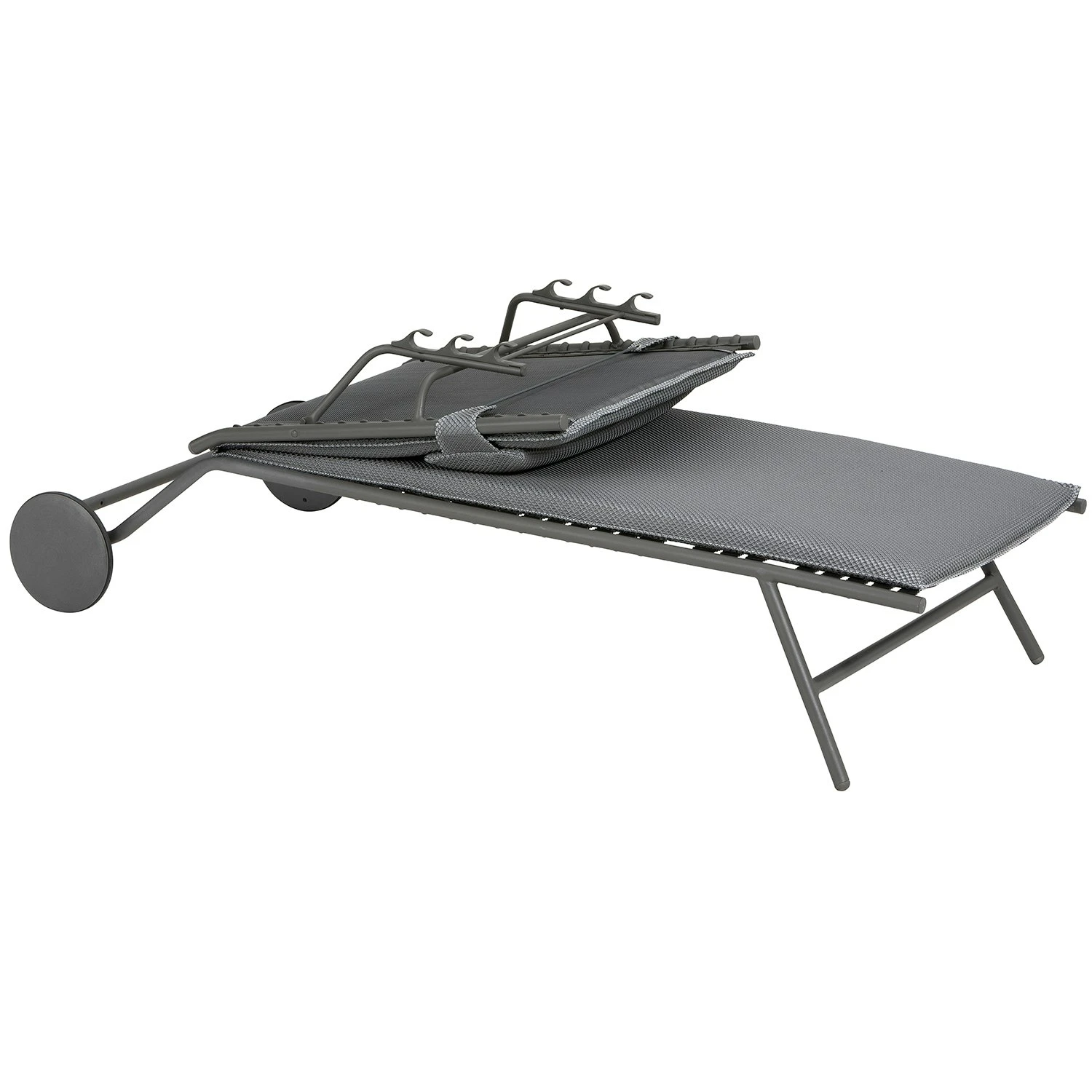 Lafuma Miami II BeComfort® Sonnenliege, Silber – Bild 2