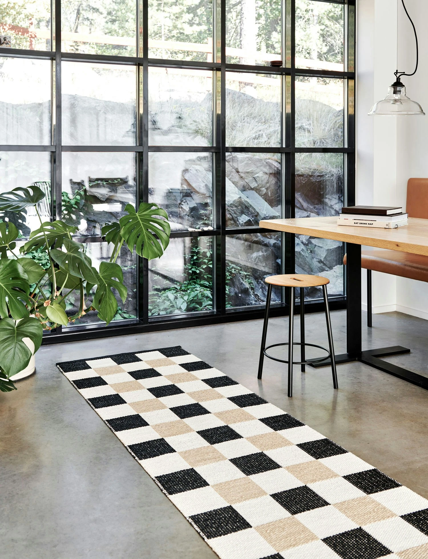 Pix Teppich Schwarz / Vanilla / Beige, 70x160 Cm – Bild 2