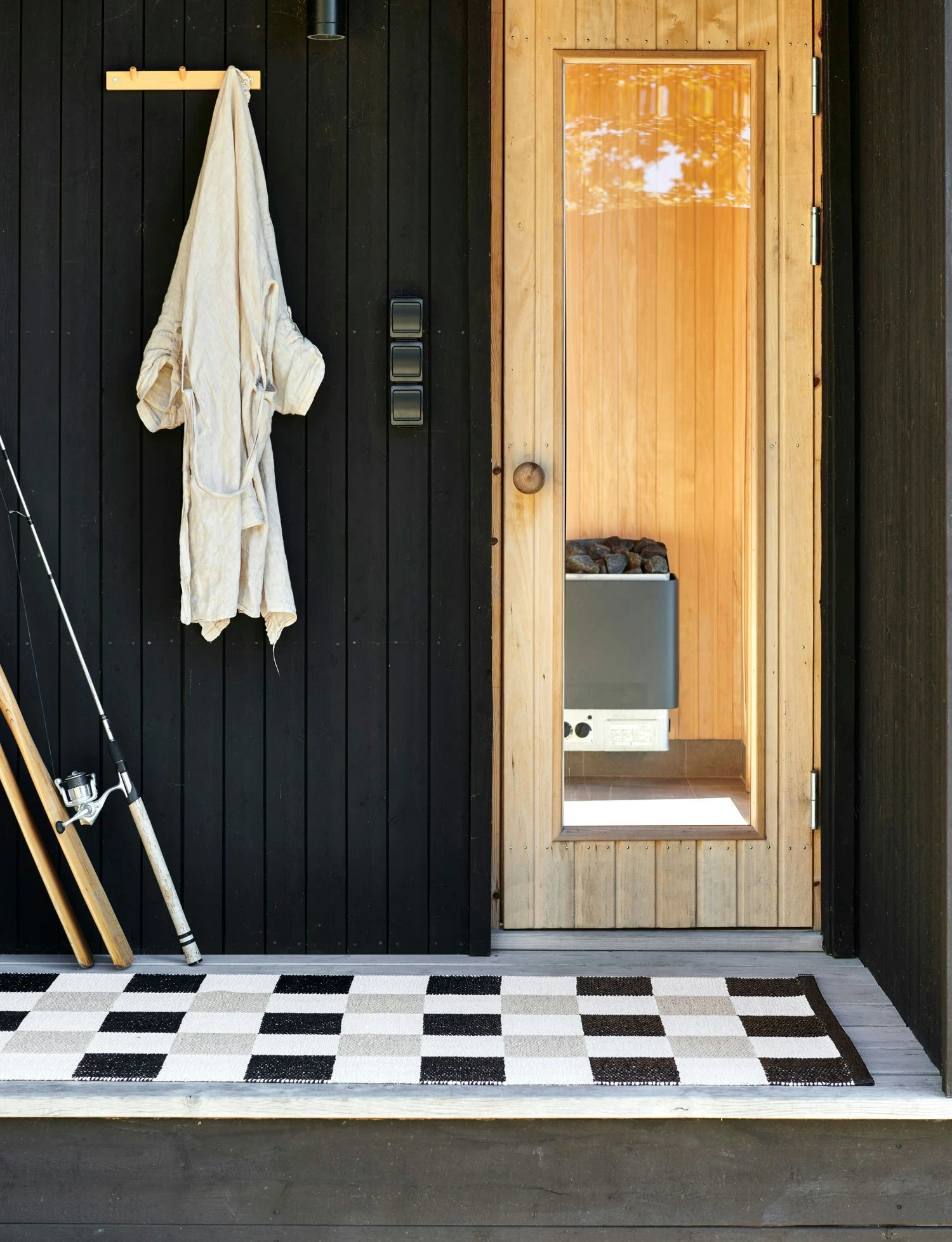 Pix Teppich Schwarz / Vanilla / Beige, 70x160 Cm – Bild 4