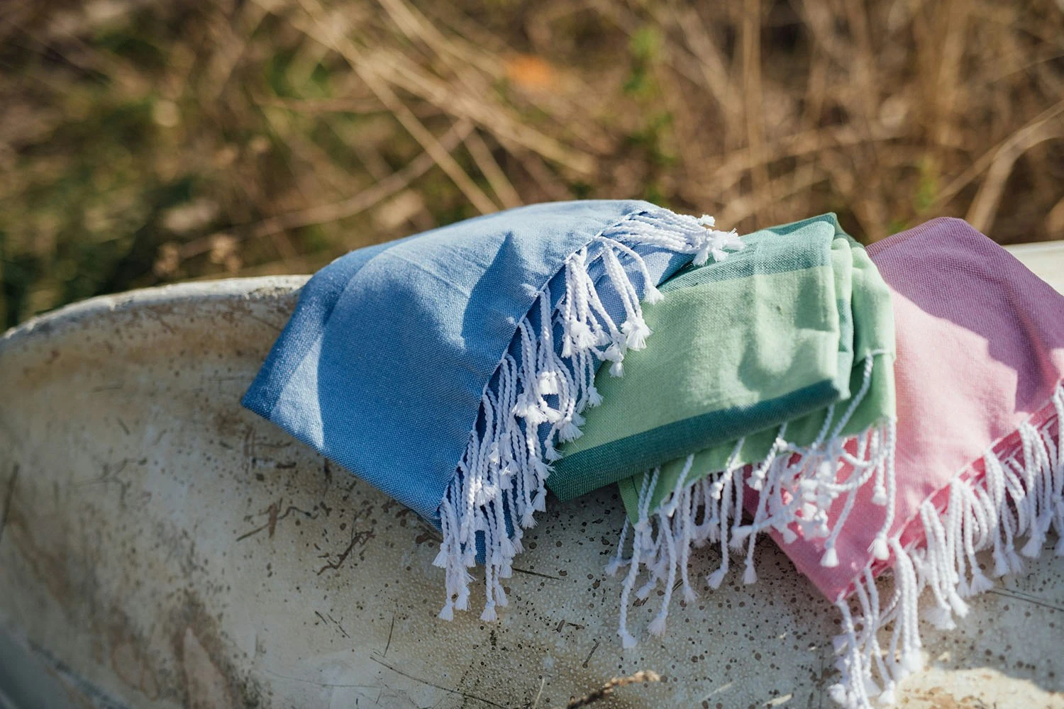 Kochi Hamam Badetuch 80x180 Cm, Rosa/Orange – Bild 2