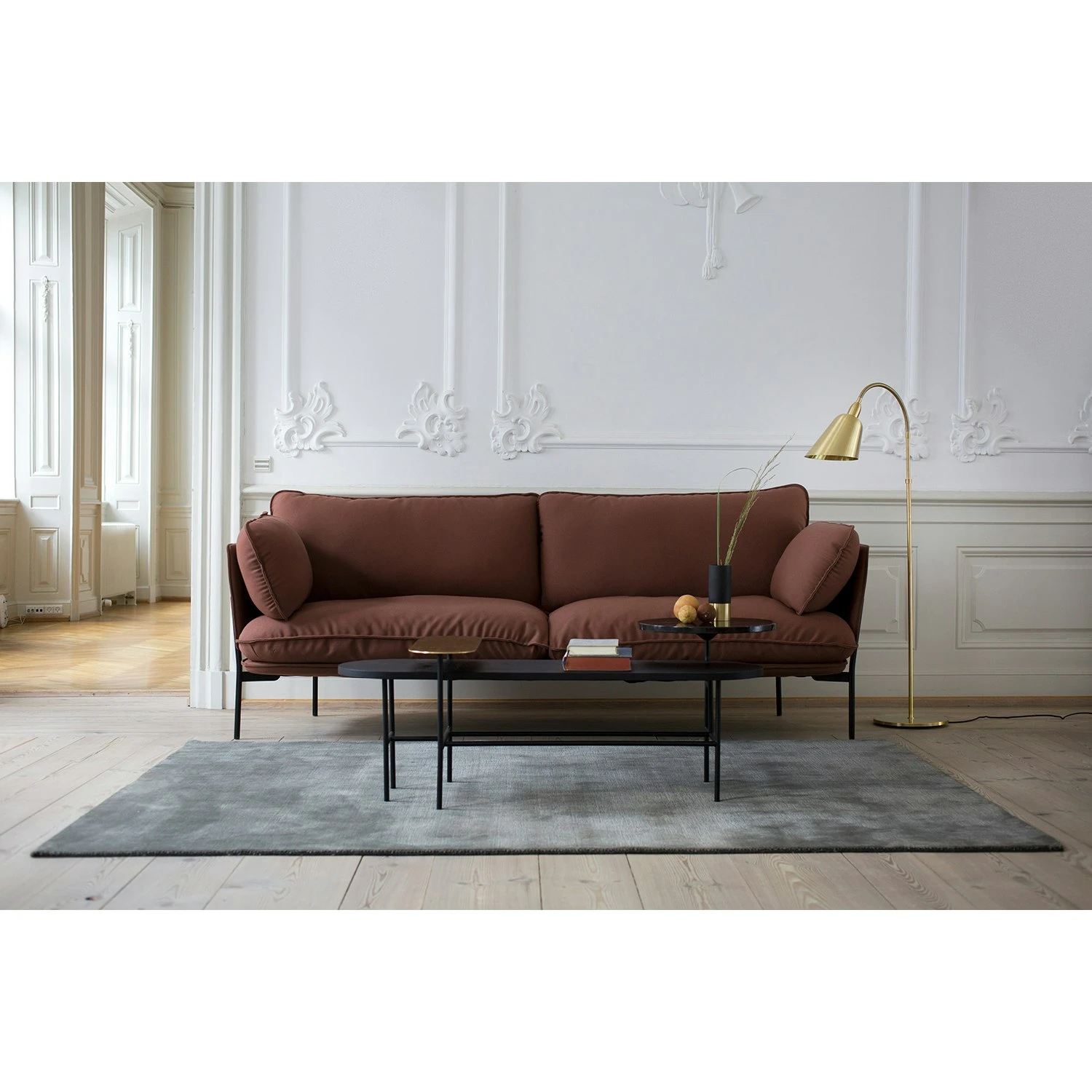 &Tradition Palette-Kaffeetisch Jh7 Schwarz Esche / Marmor – Bild 5